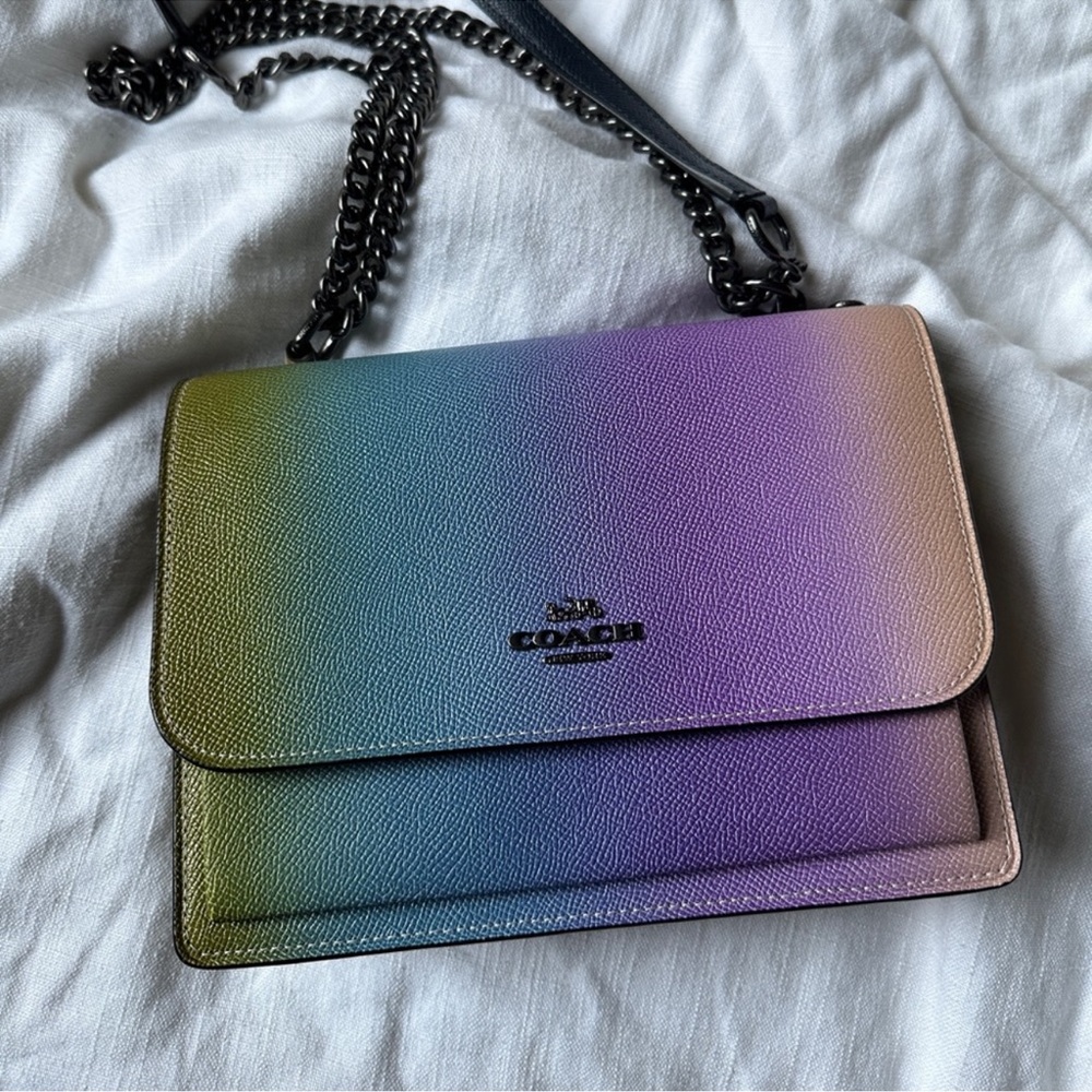 COACH Klare Ombre Rainbow Shoulder Bag NEW